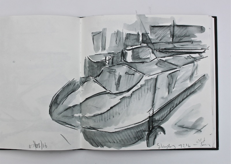 Old Sarum sketchbook study